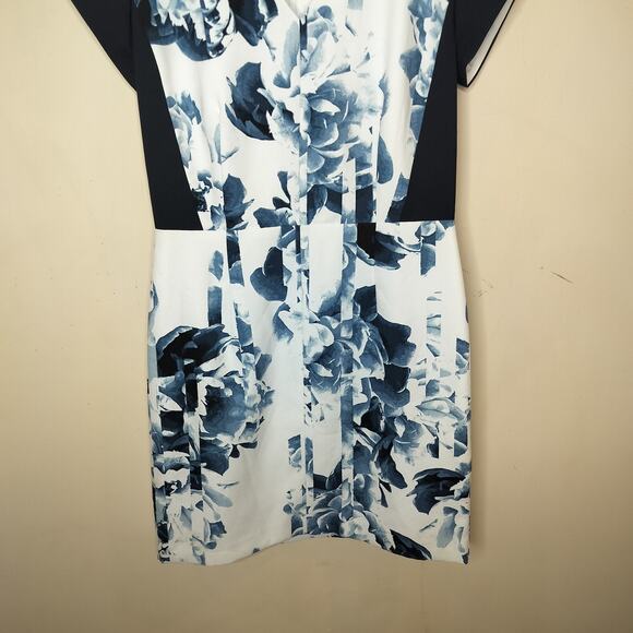 Banana Republic Floral Dress Cap Sleeve Sheath - Picture 3 of 13